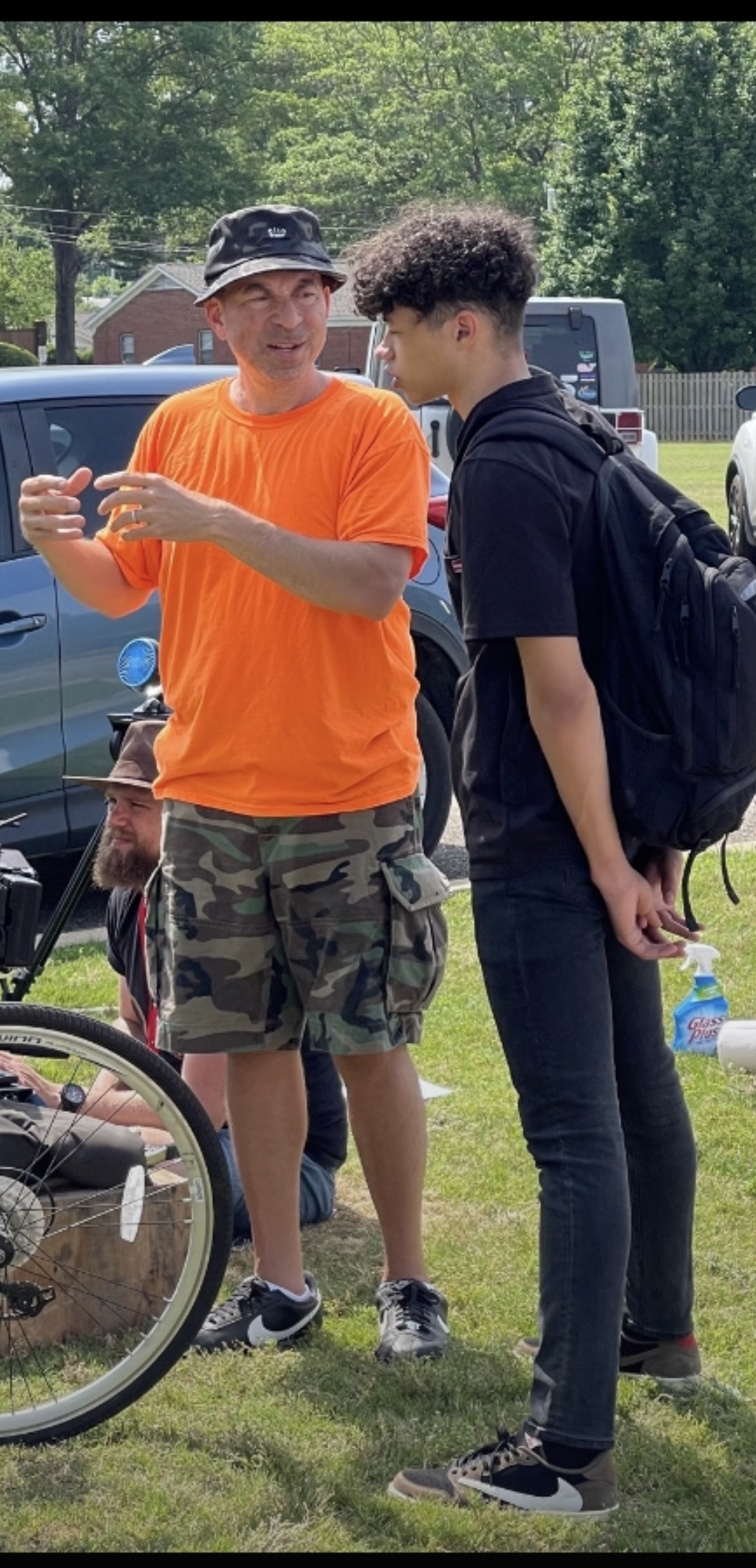 Marcus Bleecker directing on set